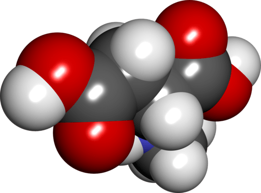 Pictured: DAA molecule. If "plain" DAA boosted testosterone 42% in only 12 days, then what might Prime Male's enhanced-potency D-AA-CC do for T? By SubDural12 (Own work) [Public domain], via Wikimedia Commons